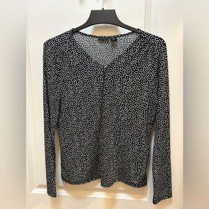 Tahari long sleeve polka dot blouse. Size medium